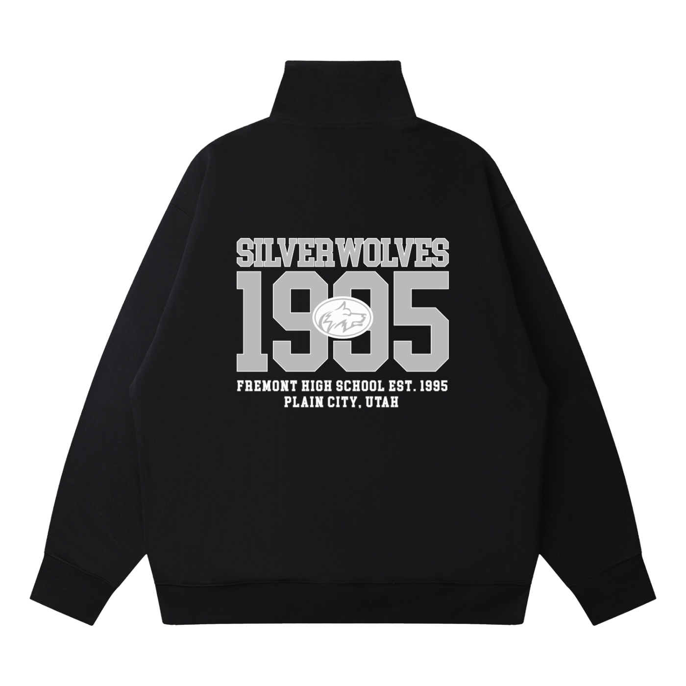Quarter-Zip Drop Shoulder Sweatshirt