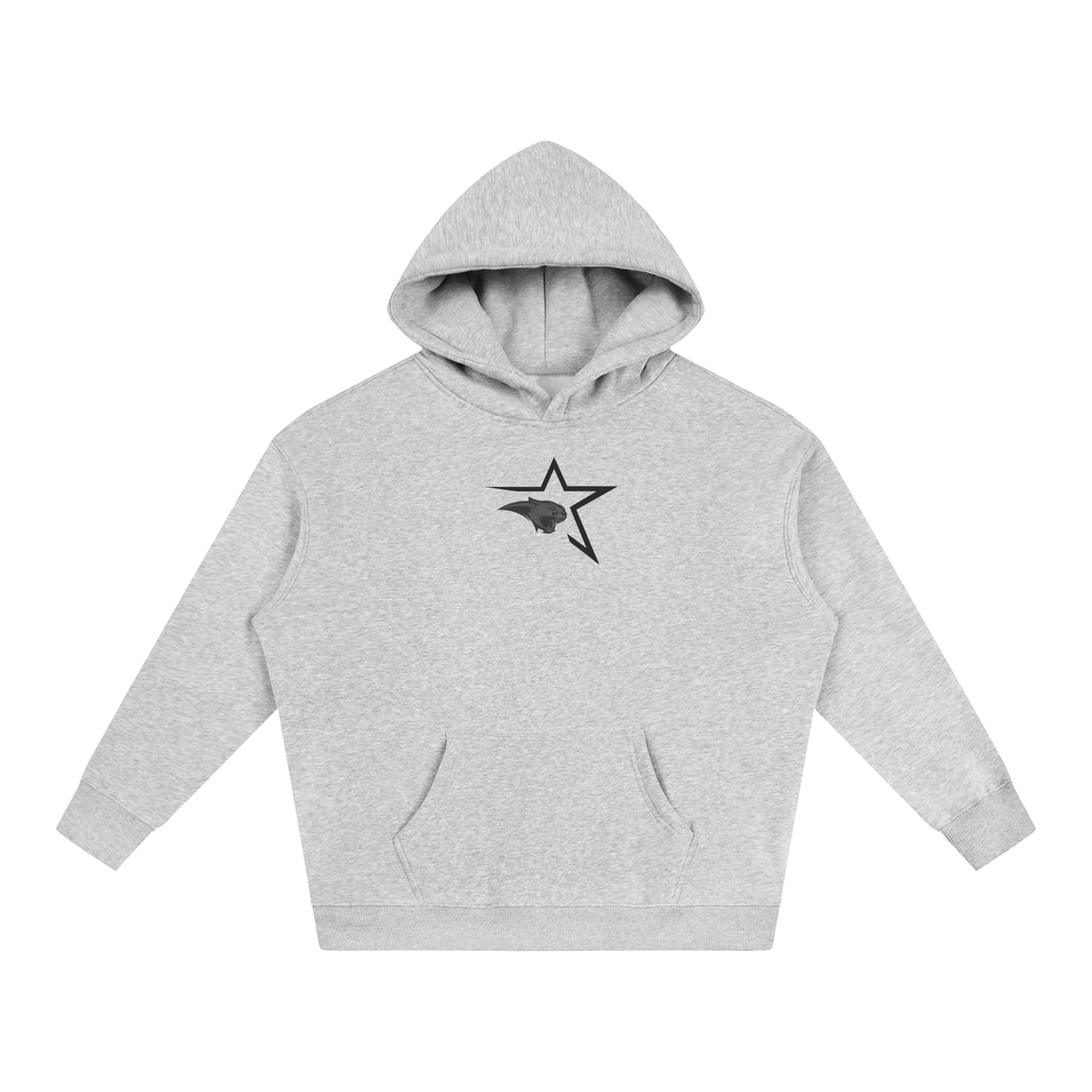 Vector Star Front Cardinal Mooney Oversize Fleeced Hoodie