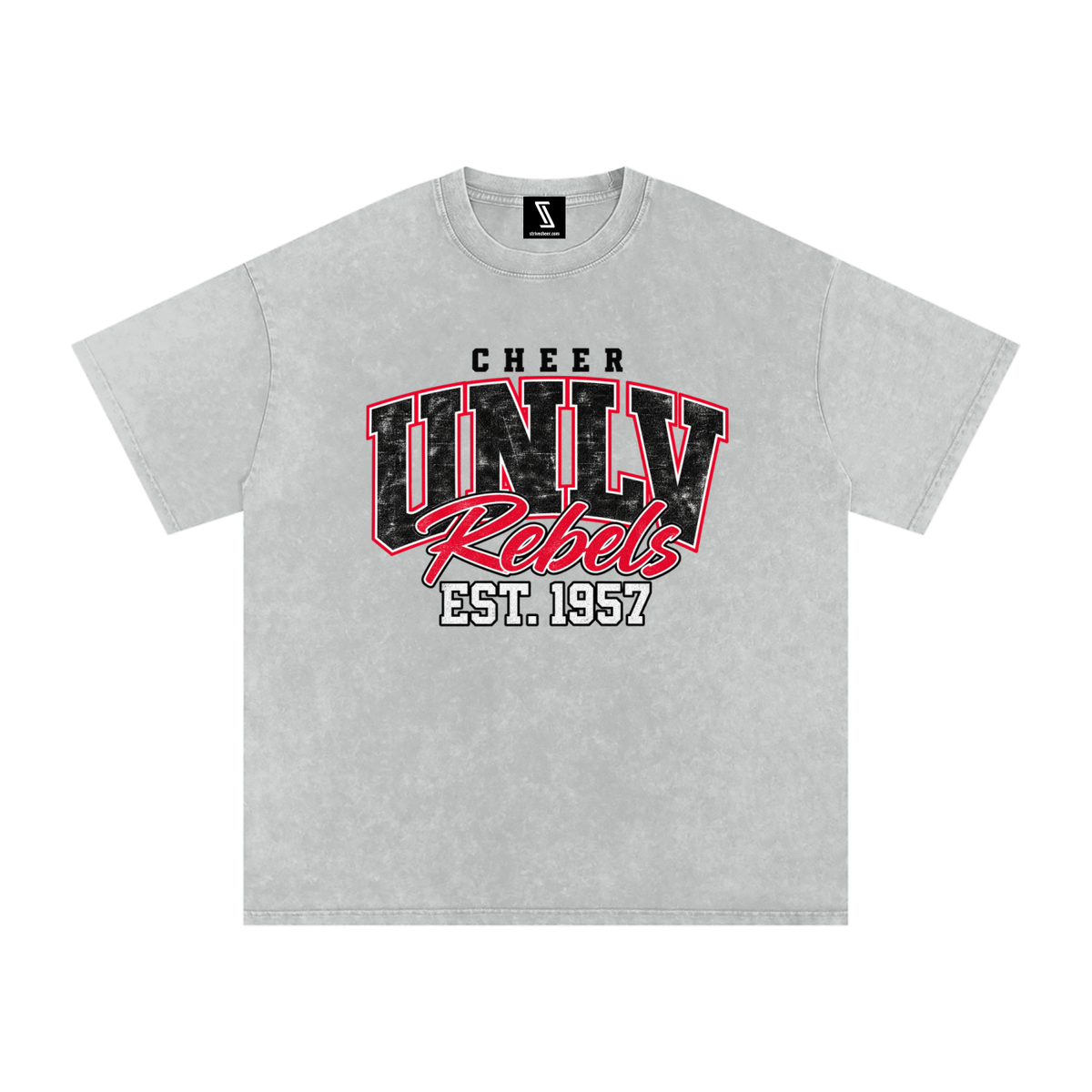 Vintage UNLV Snow Washed Oversized Cotton T-Shirt