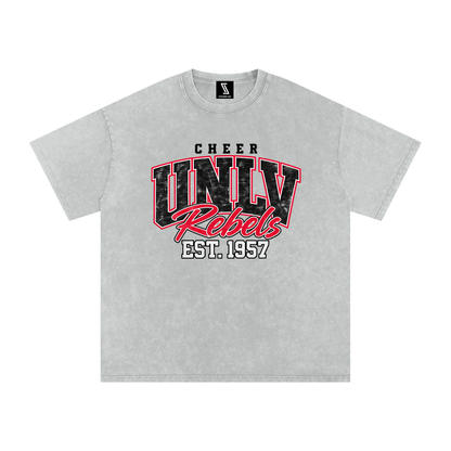 Vintage UNLV Snow Washed Oversized Cotton T-Shirt