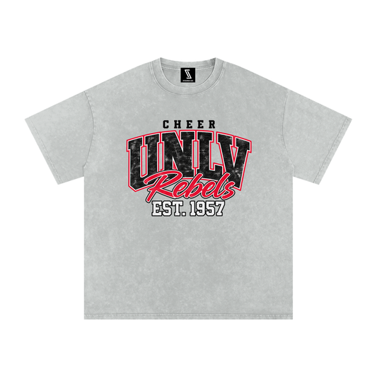 Vintage UNLV Snow Washed Oversized Cotton T-Shirt
