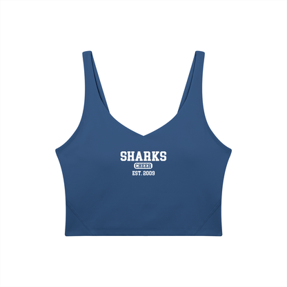 Old School Oasis Women's V-Neck Yoga Sports Bra
