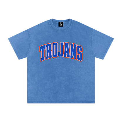 Snow Washed Oversized Cotton T-Shirt