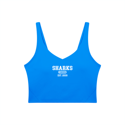 Old School Oasis Women's V-Neck Yoga Sports Bra