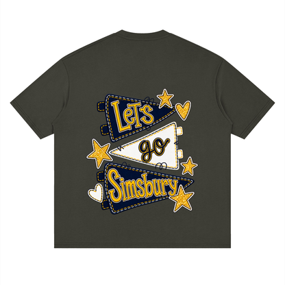 Lets Go Simsbury Oversized Drop Shoulder T-Shirt