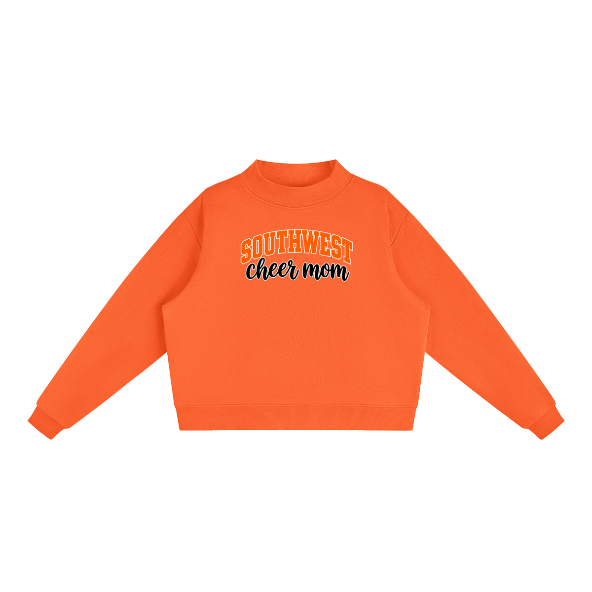 Essential Fleece Mock-Neck Crew Sweatshirt