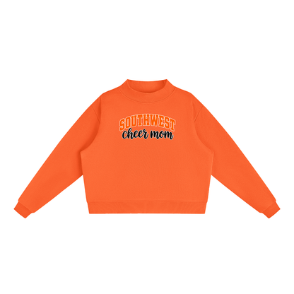 Essential Fleece Mock-Neck Crew Sweatshirt
