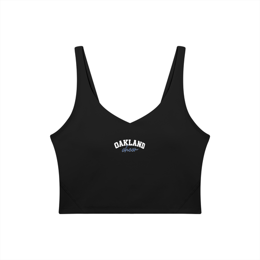 Cursive Oakland Middle Women's V-Neck Yoga Sports Bra