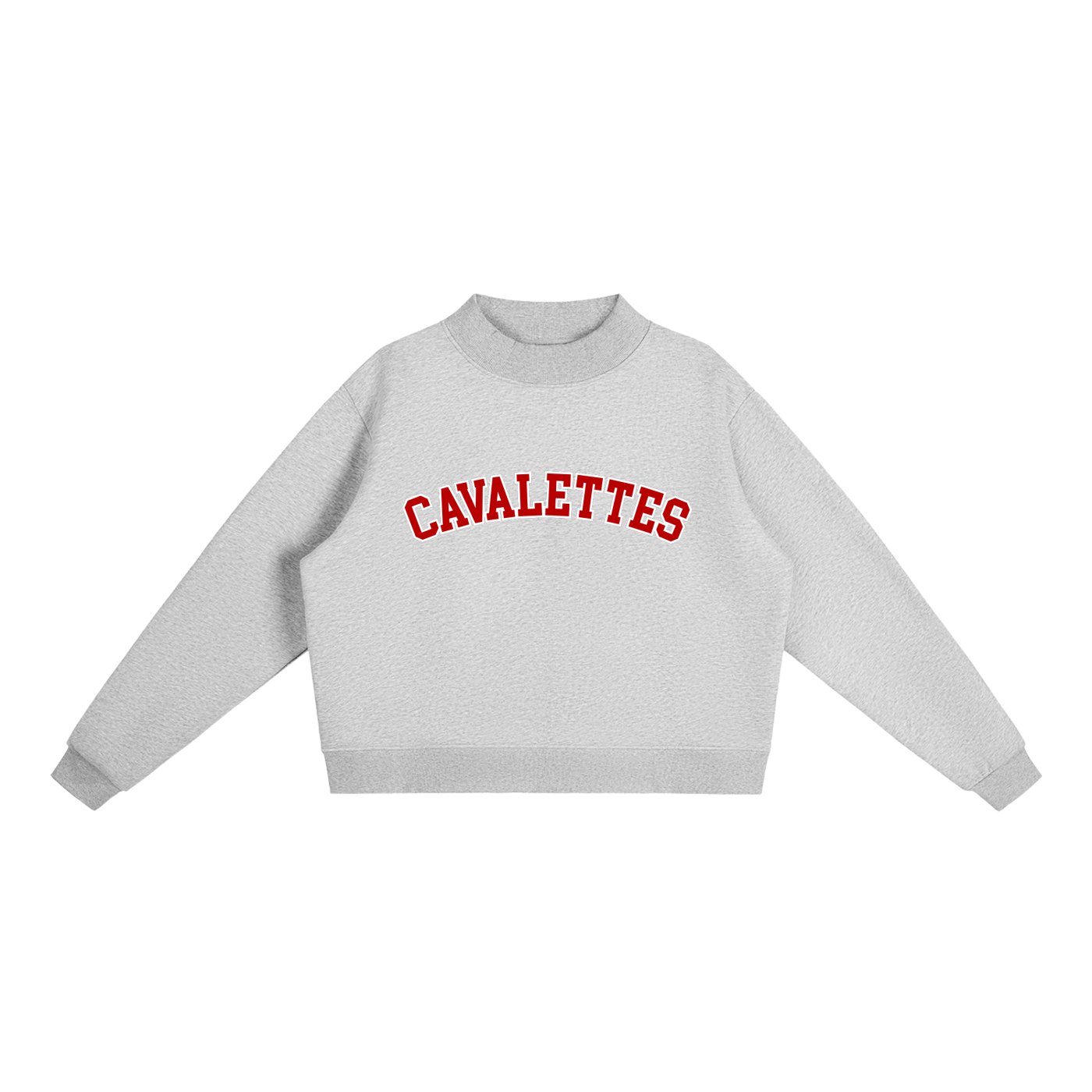 Essential Fleece Mock-Neck Crew Sweatshirt