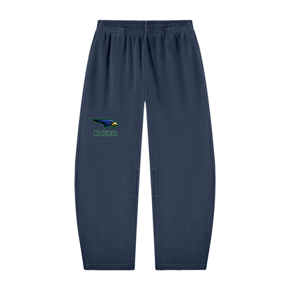 Unisex Vintage Washed Barrel Leg Sweatpants
