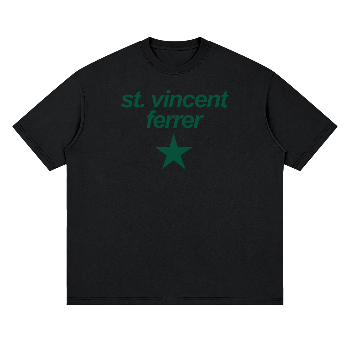 Big Star St Vincent Ferrer Streetwear Loose Drop Shoulder T-Shirt