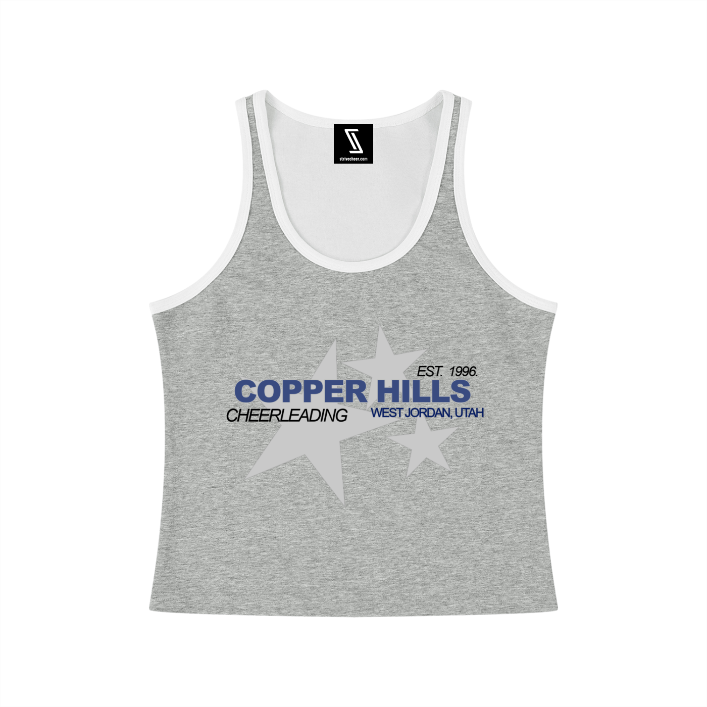 Women's Color Block Cropped Tank Top