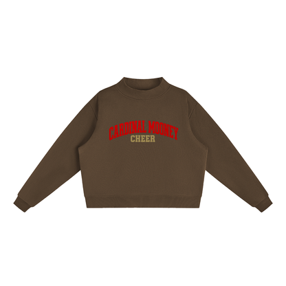 Basic 1 Cardinal Mooney Essential Fleece Mock-Neck Crew Sweatshirt