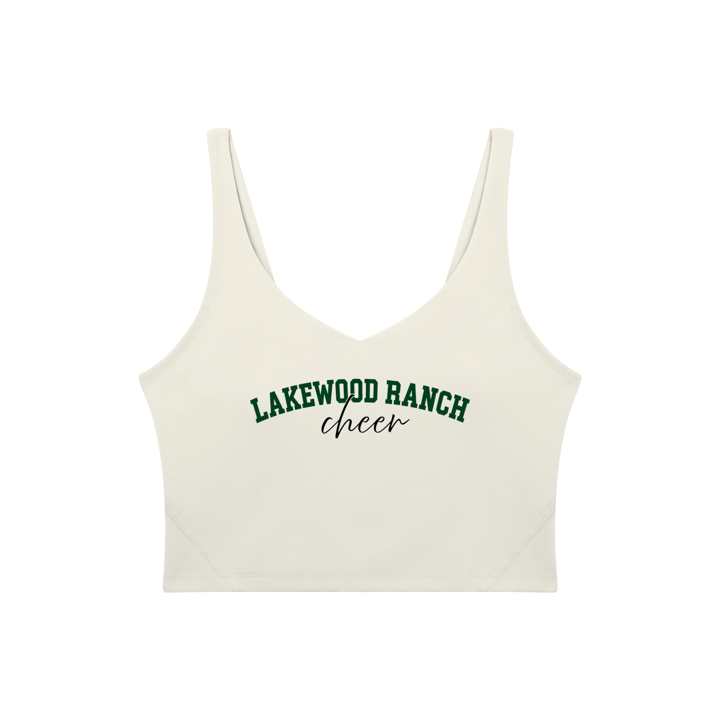 Cursive Lakewood Ranch Women's V-Neck Yoga Sports Bra