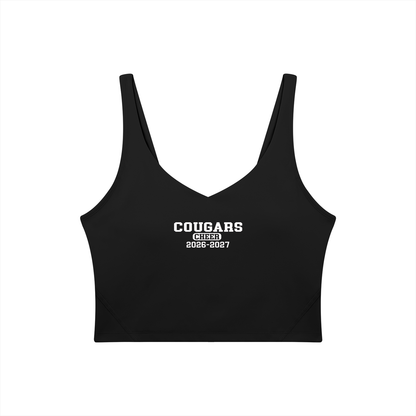 Old School Cardinal Mooney Women's V-Neck Yoga Sports Bra