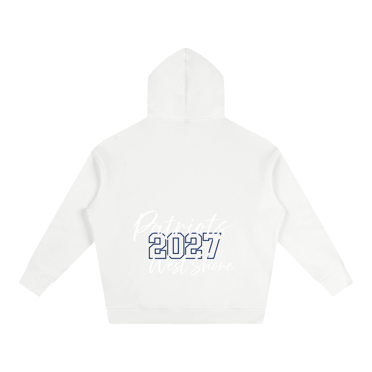 Cursive Front West Shore Oversize Fleeced Hoodie