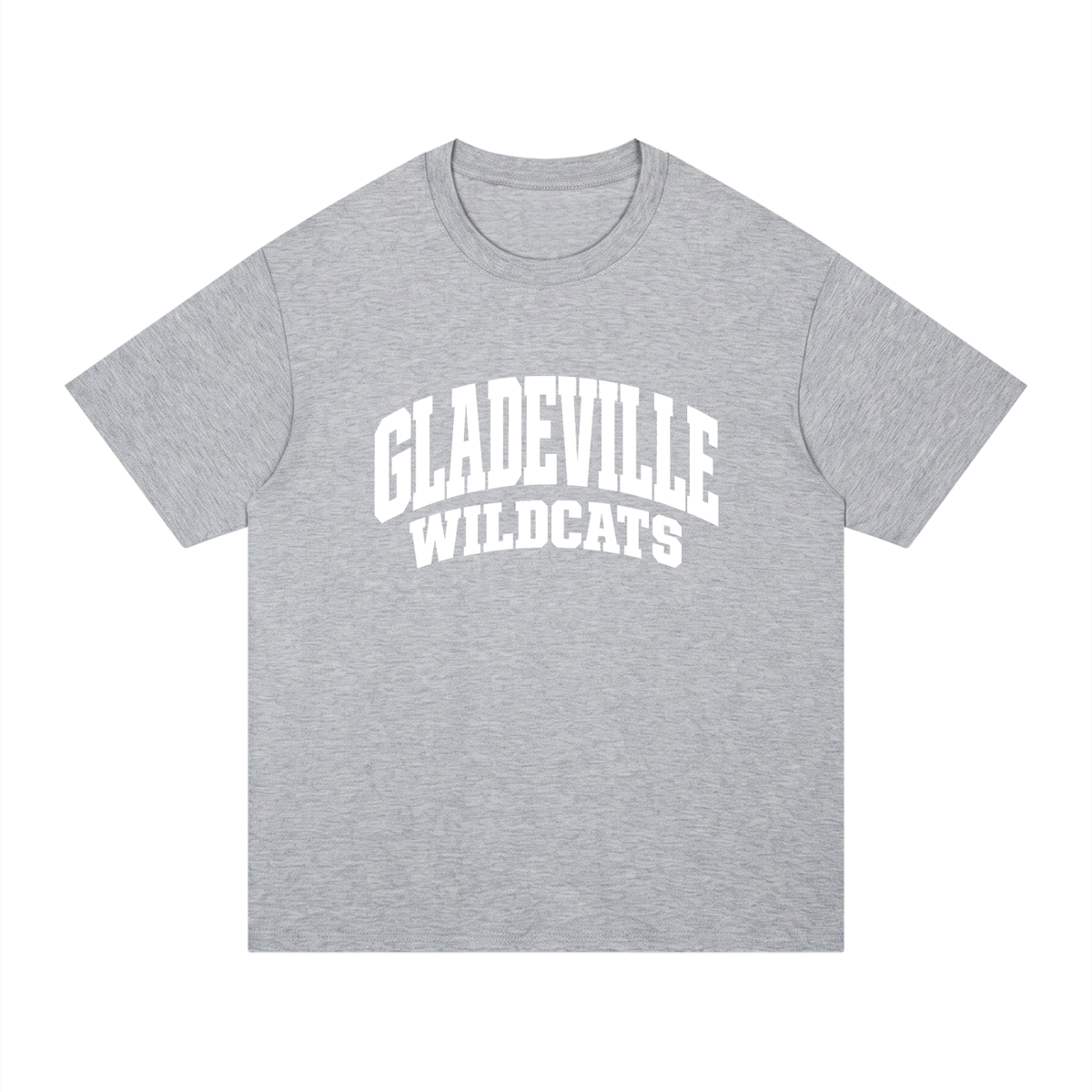 Basic 2 White Gladeville Unisex Regular Fit Cotton T-Shirt