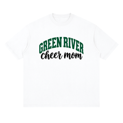 Cheer Mom Green River Oversized Drop Shoulder T-Shirt