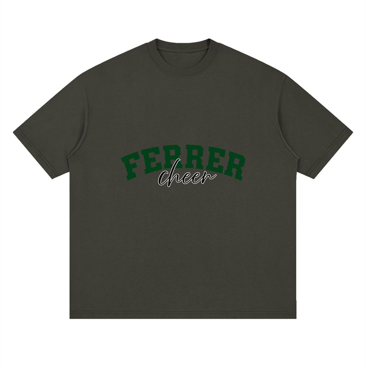 Cursive St Vincent Ferrer Oversized Drop Shoulder T-Shirt