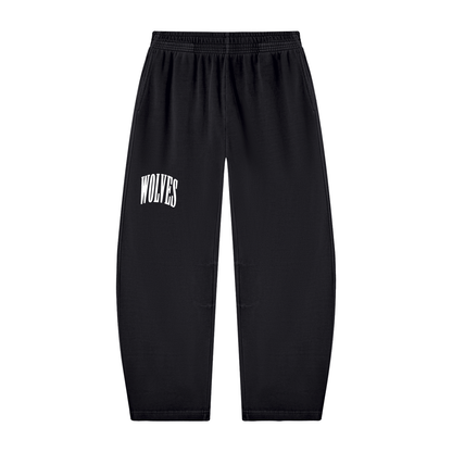 Washed Set Barrel Leg Sweatpants