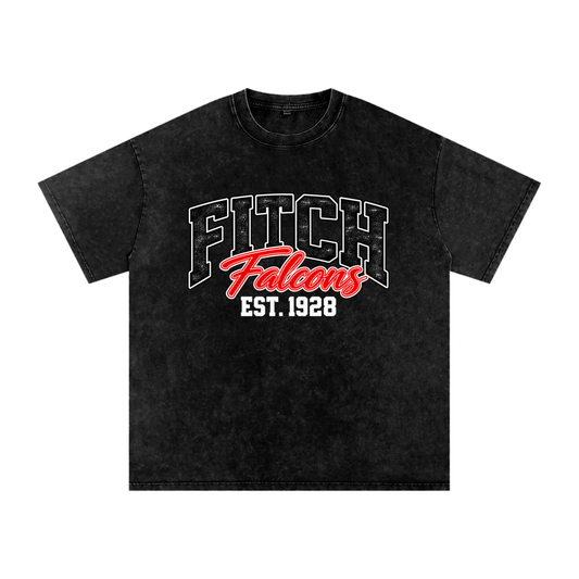 Vintage Fitch Snow Washed Oversized Cotton T-Shirt