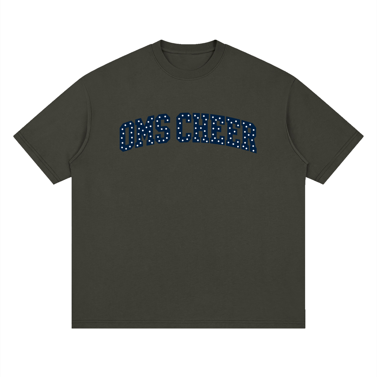 Polka Dot Oakland Middle Oversized Drop Shoulder T-Shirt