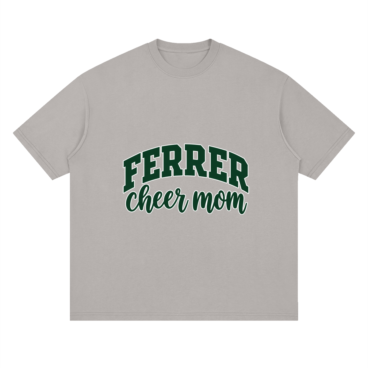 Cheer Mom St Vincent Ferrer Oversized Drop Shoulder T-Shirt