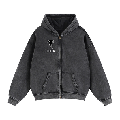 Fitch Zip-Through Boxy Fleece Hoodie