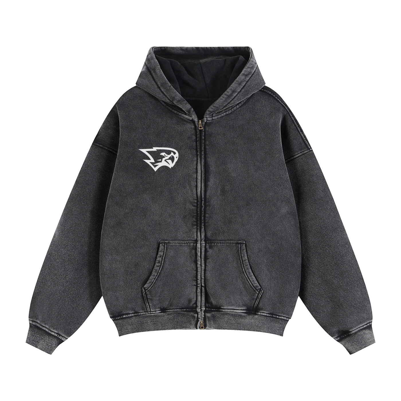 Zip-Through Boxy Fleece Hoodie (Matching Set 3)