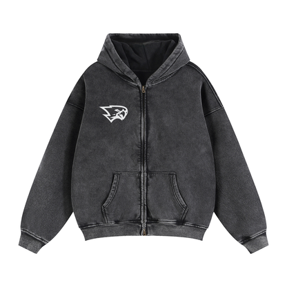 Zip-Through Boxy Fleece Hoodie (Matching Set 3)