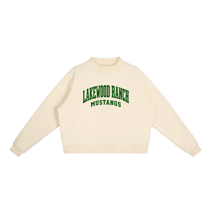 Basic 2 Lakewood Ranch Essential Fleece Mock-Neck Crew Sweatshirt
