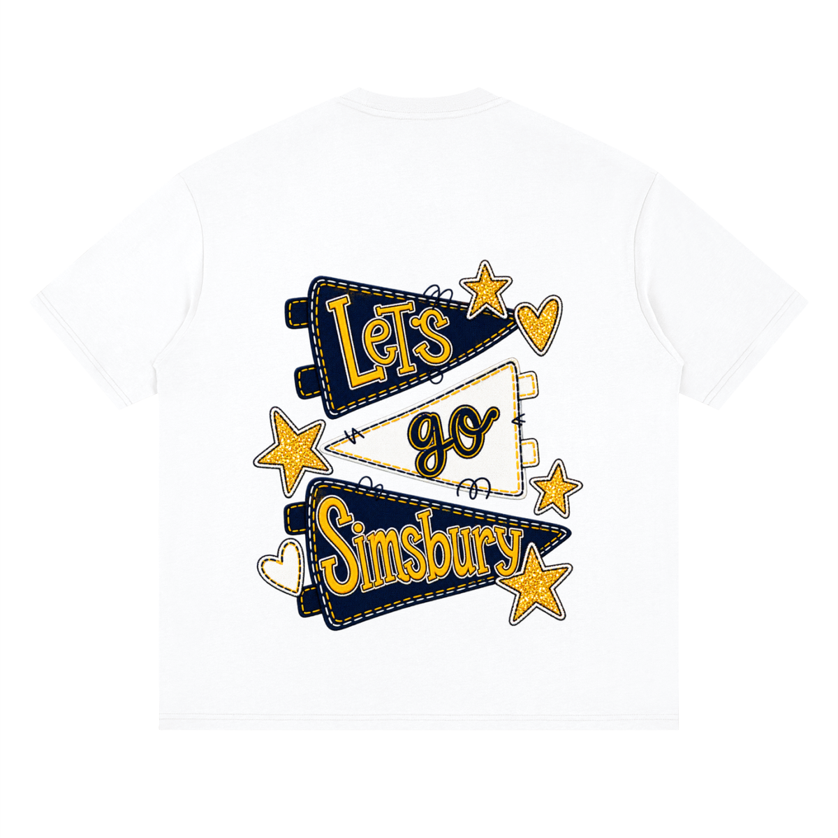 Lets Go Simsbury Oversized Drop Shoulder T-Shirt