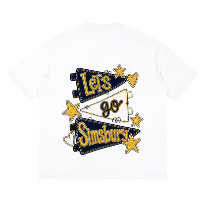 Lets Go Simsbury Oversized Drop Shoulder T-Shirt