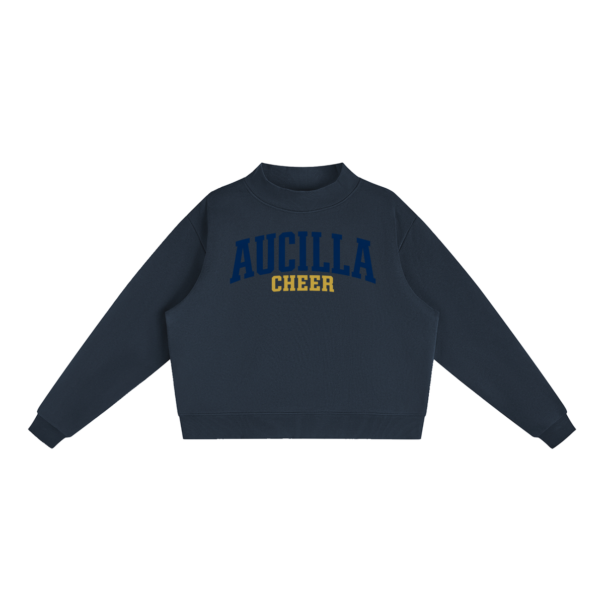 Basic 1 Aucilla Essential Fleece Mock-Neck Crew Sweatshirt