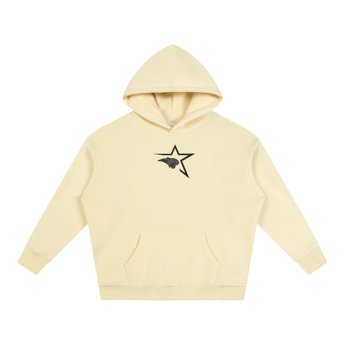 Vector Star Front Cardinal Mooney Oversize Fleeced Hoodie