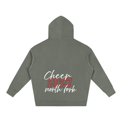 Cursive Front North Fork Oversize Fleeced Hoodie