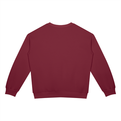 Polka Dot Drop Shoulder Crewneck Sweatshirt