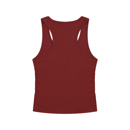 Polka Dot Fitch Women’s Ruched Tank Top