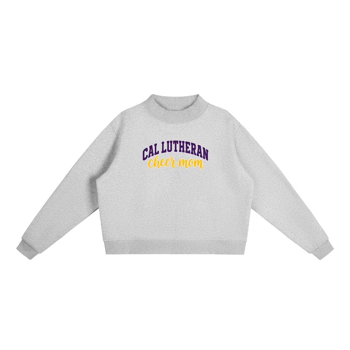 Essential Fleece Mock-Neck Crew Sweatshirt