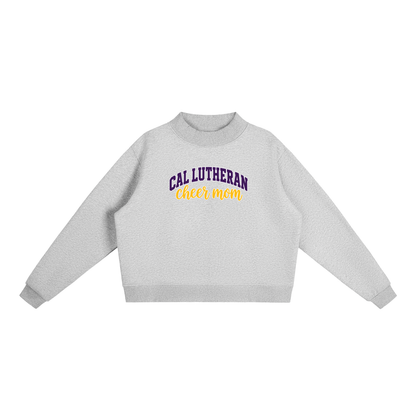 Essential Fleece Mock-Neck Crew Sweatshirt
