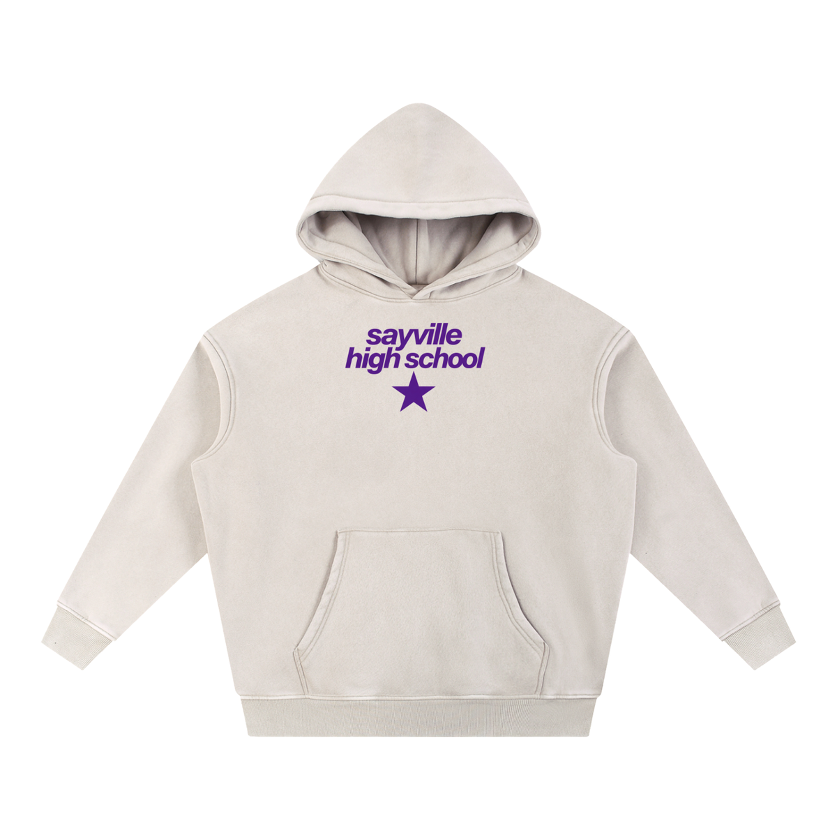 Big Star Sayville Snow Wash Fleece Oversize Hoodie