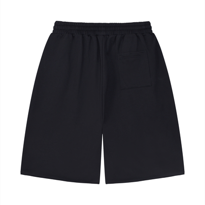 Unisex Loose Raw Edge Shorts