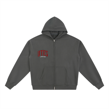 Gameday Utes Zip-Through Boxy Fleece Hoodie