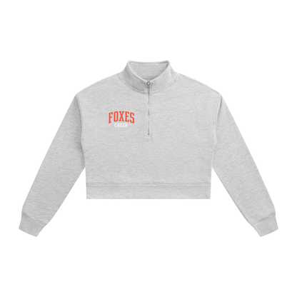 Women's Crop Quarter-Zip Sweatshirt