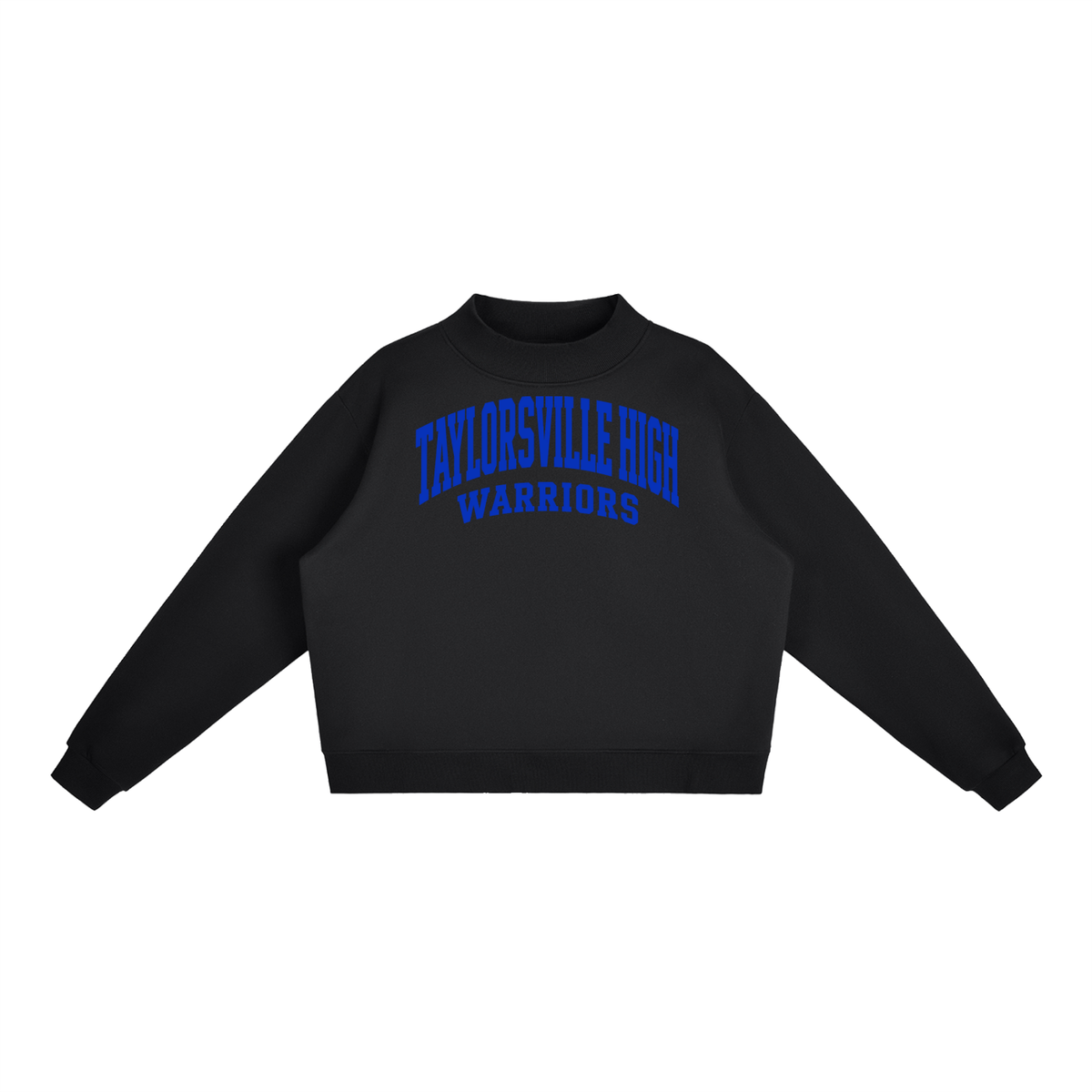 Basic 2 Taylorsville Essential Fleece Mock-Neck Crew Sweatshirt