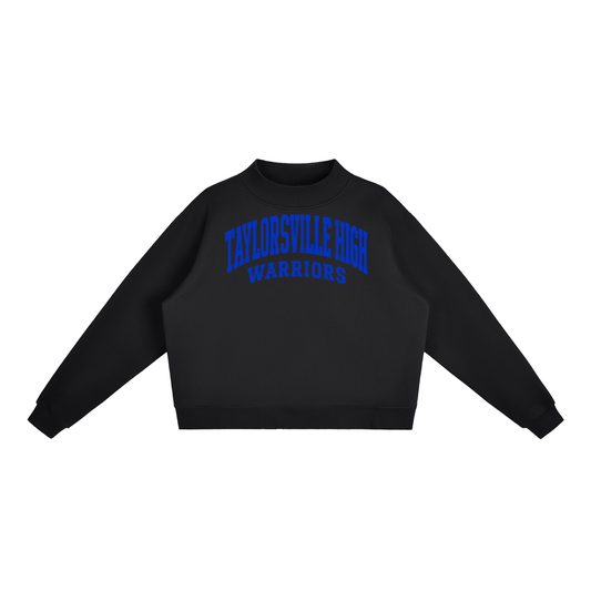 Basic 2 Taylorsville Essential Fleece Mock-Neck Crew Sweatshirt