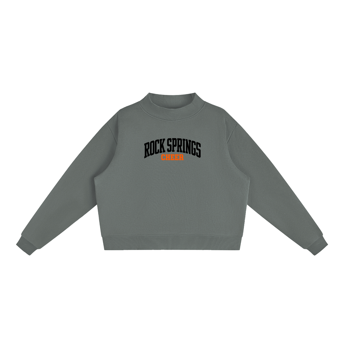 Essential Fleece Mock-Neck Crew Sweatshirt