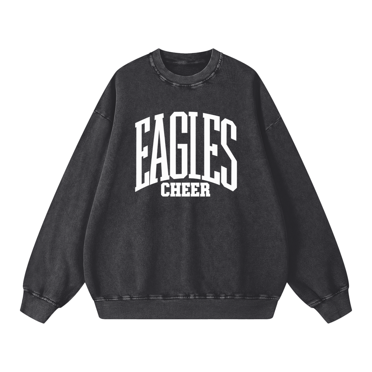 Basic 3 Oakland Middle Snow Washed Oversized Sweatshirt