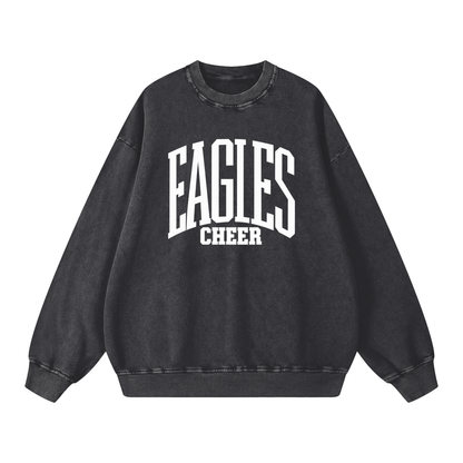 Basic 3 Oakland Middle Snow Washed Oversized Sweatshirt