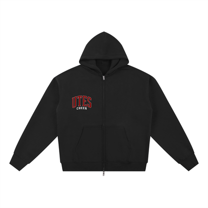 Gameday Utes Zip-Through Boxy Fleece Hoodie